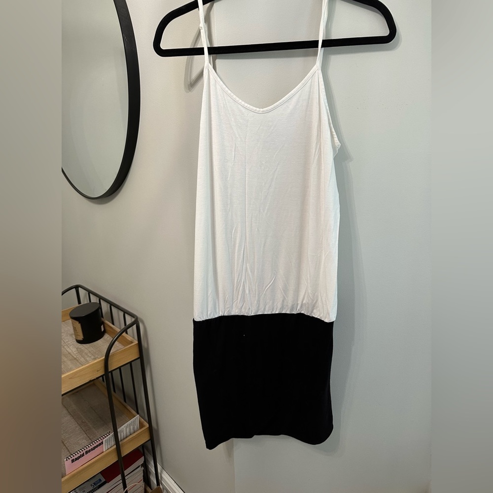 Black and White Mini Dress